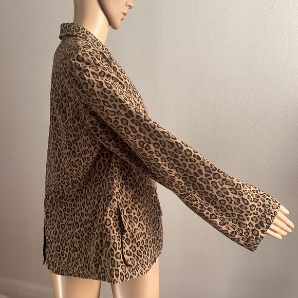 Nili Lotan Addison Blazer Zebra Print Brown Size 10 - Picture 10 of 16